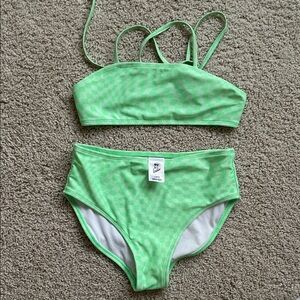 art class Neon Mint Checkered Bikini